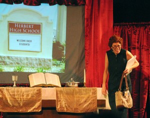 Thea as Mrs. F